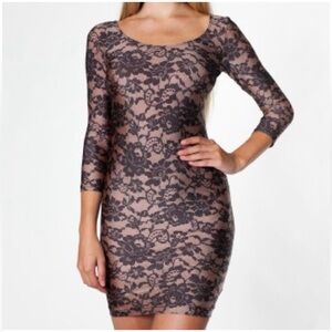 American Apparel Black Lace Dress Size S